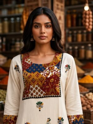 Royal Peacock Crest Kurti