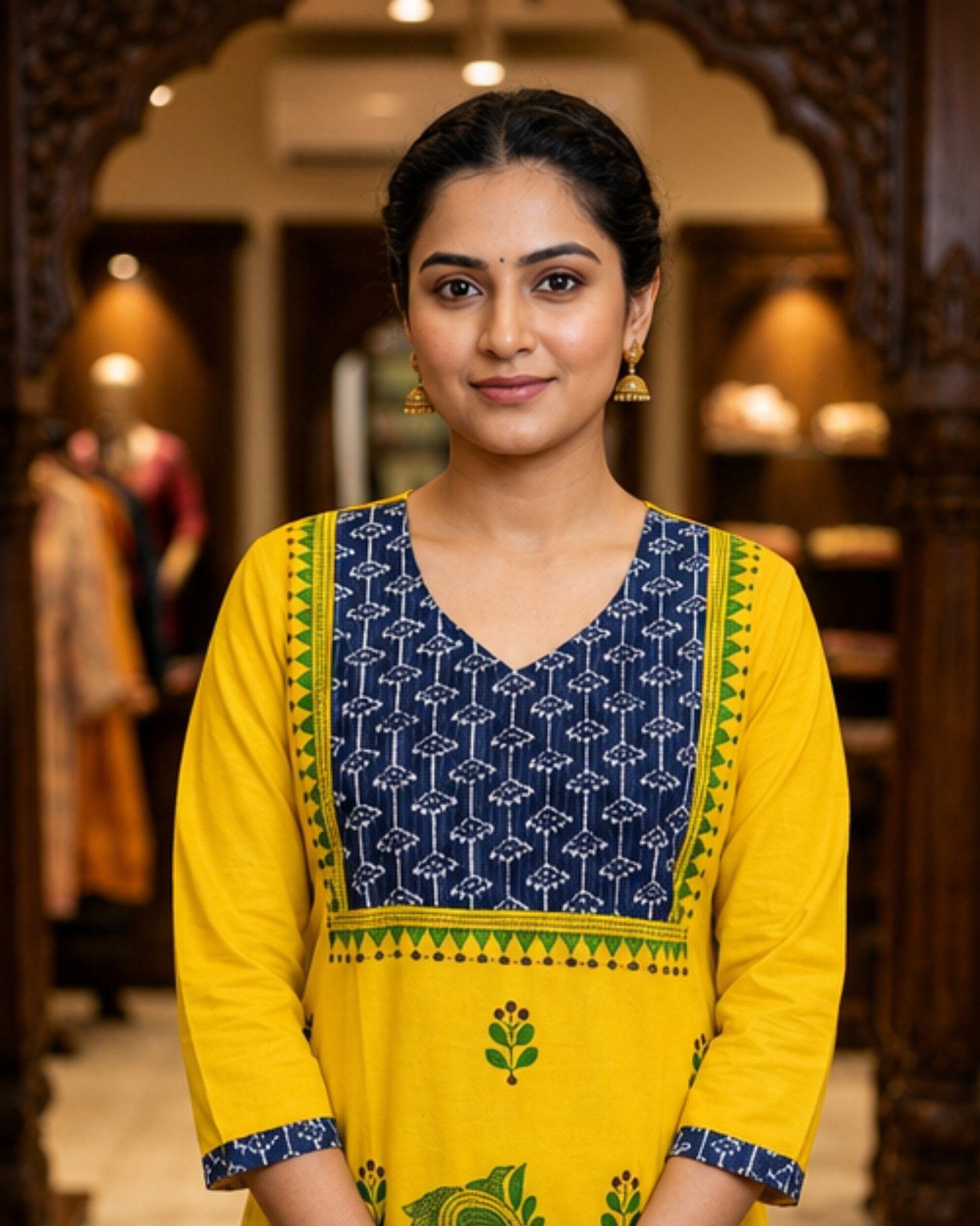 Sunlit Peacock Kurti - Image 2
