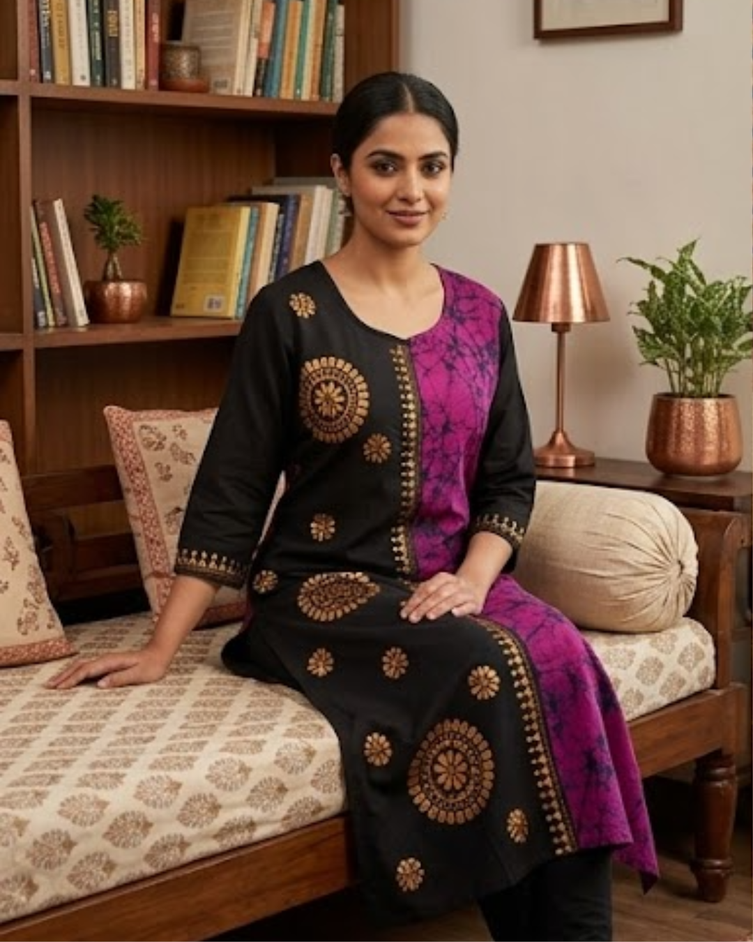 Midnight Bloom Kurti - Image 4